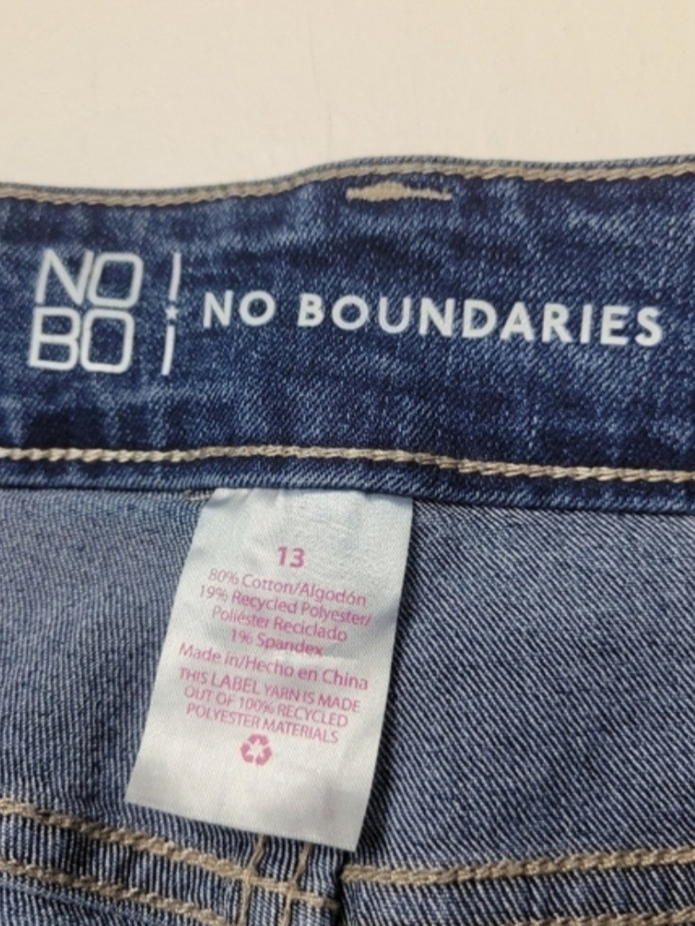 No Boundaries Blue Denim Flared Jeans Size 13 - Picture 3 of 6